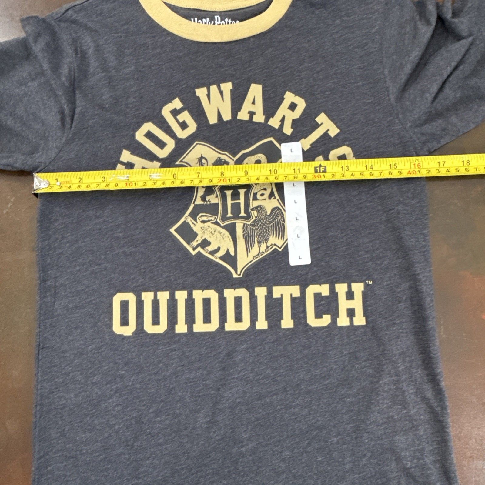 Harry Potter Hogwarts Quidditch Graphic Long Sleeve Crew Neck Tshirt Youth Large — image 4 of 8